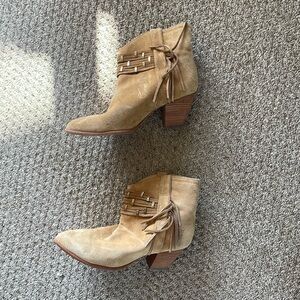 Frye suede front booties
